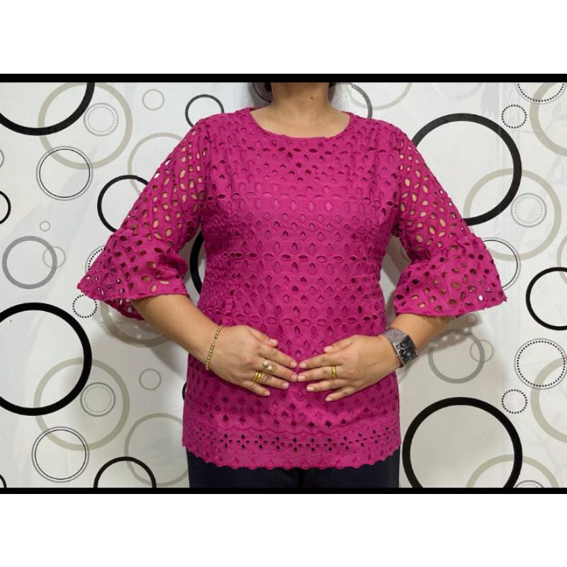 blus katun bolong