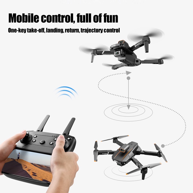 mukava S91 drone Penghindaran Rintangan Cerdas 4K Aerial HD Dual Camera Quadcopter Lipat Pesawat Remote Control