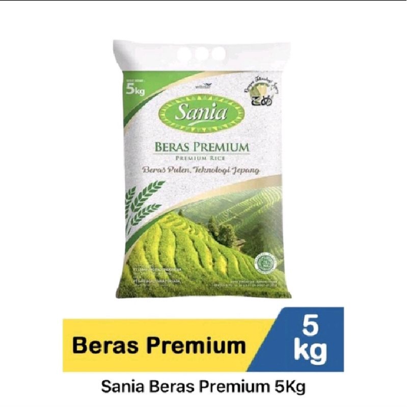 

BERAS 5 kg Raja Paltinum/ Sania/Topi Koki