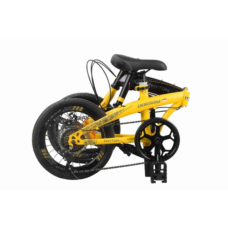 Khusus  Gojek/Grab Instan Sepeda Lipat Odessy Phyton Batik Edition 16 & 20 inch Pacific Shimano kredit cicilan Murah Garansi-3