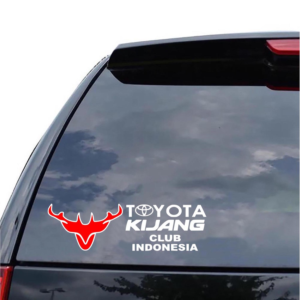 Sticker Stiker Mobil Cutting Vinyl Reflektif TKCI Toyota Kijang Club Indonesia Versi Panjang Shopee Indonesia