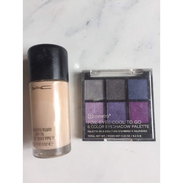 bundle mac studio fix fluid &bh cosmetics eyeshadow