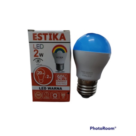 LAMPU ESTIKA LED WARNA WARNI 2 WATT