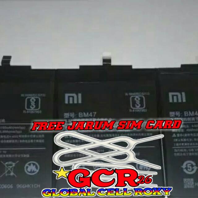 BATERAI BATRE BATTERAY HP XIAOMI BM 47 REDMI 3 REDMI 4X ORIGINAL