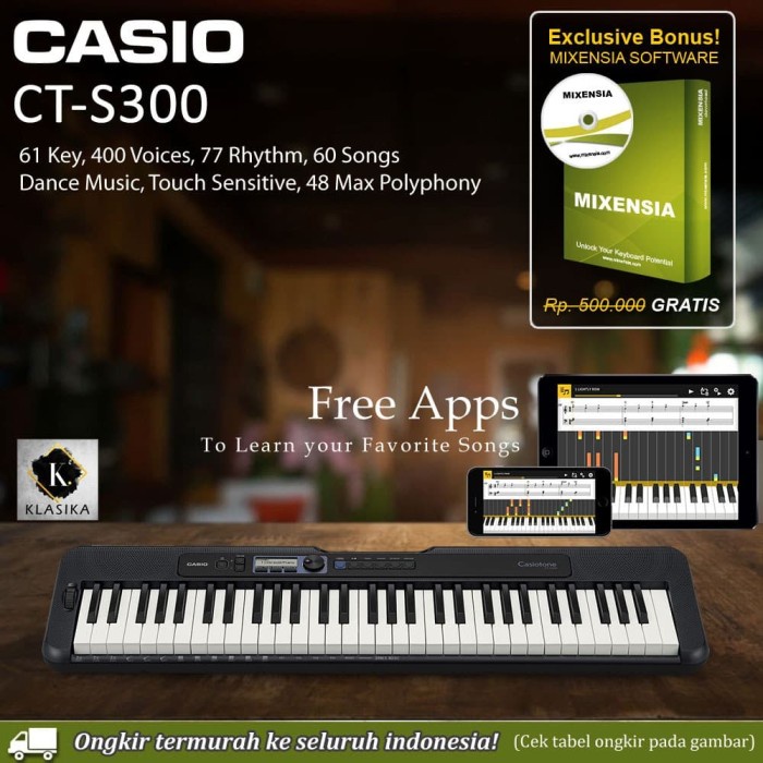 {suhadistore} Keyboard Casio CT-S300 / CTS300 / CTS 300  Limited