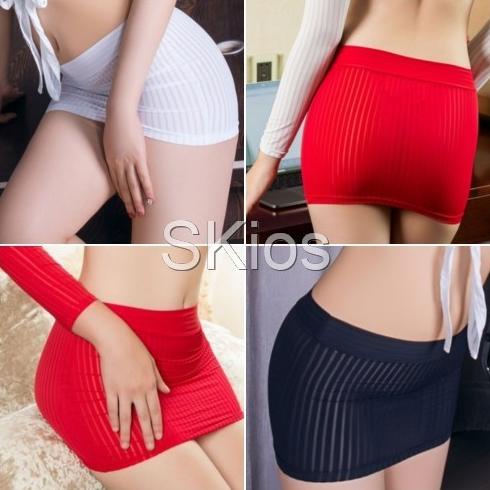 Sexy Lingerie Rok Mini Transparan Mini Skirt L219 Termurah