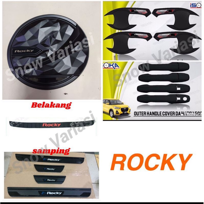 Paket outer handle tank cover sil sill plate samping belakang ROCKY