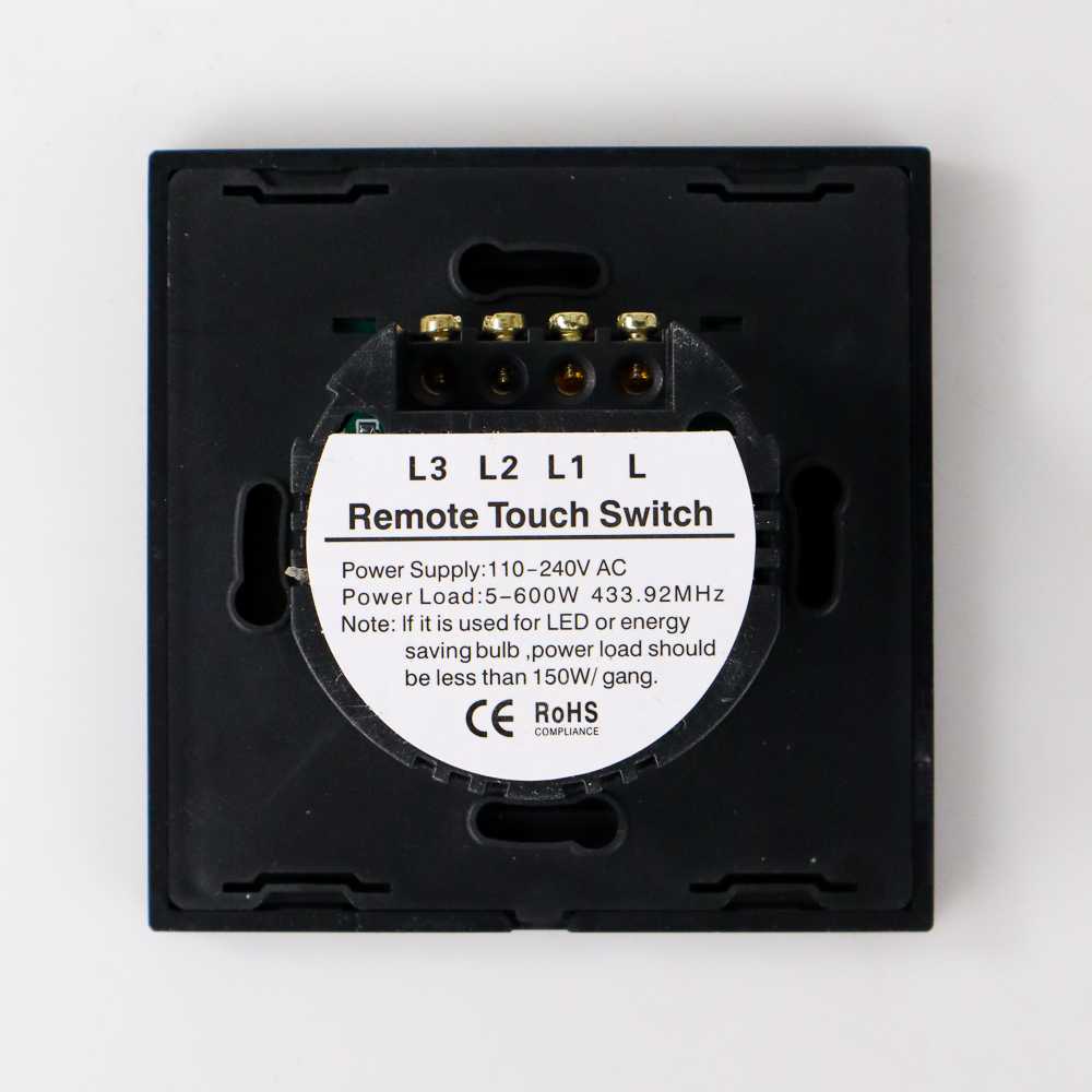 TD - SKT TaffLED Saklar Lampu Luxury Touch LED with Remote - XJG-DH001