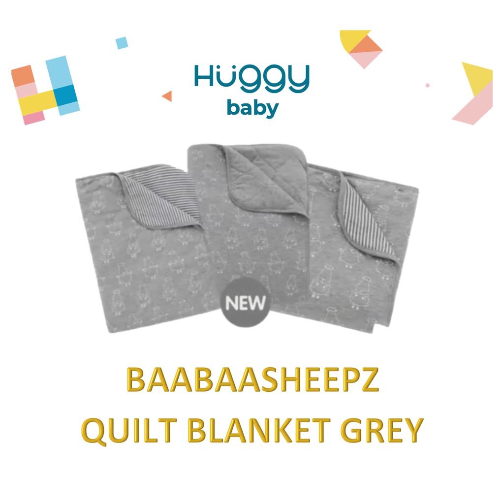 Baa Baa Sheepz Quilt Blanket Limited Big Sheepz Grey