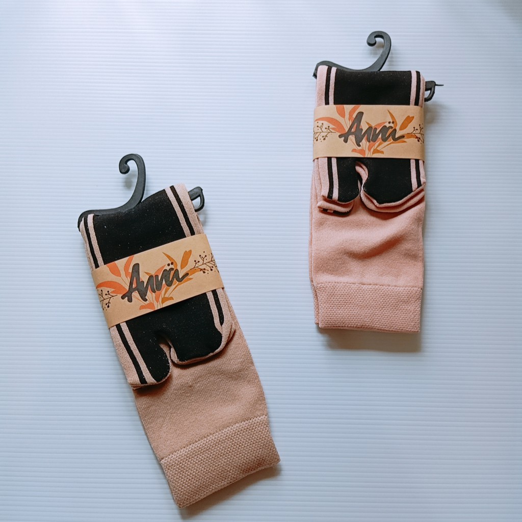 Kazarasock - Kaos Kaki Anak Jempol Telapak Hitam - Anna Jth-Cokelat Kulit