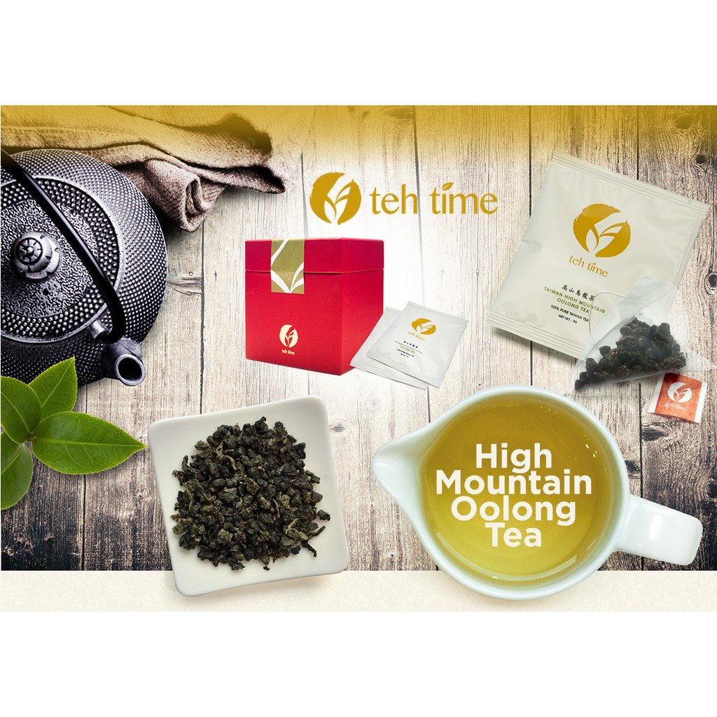 

TEHTIME ORIGINAL HIGH MOUNTAIN OOLONG TEA ASLI TAIWAN CINA TEH TIME
