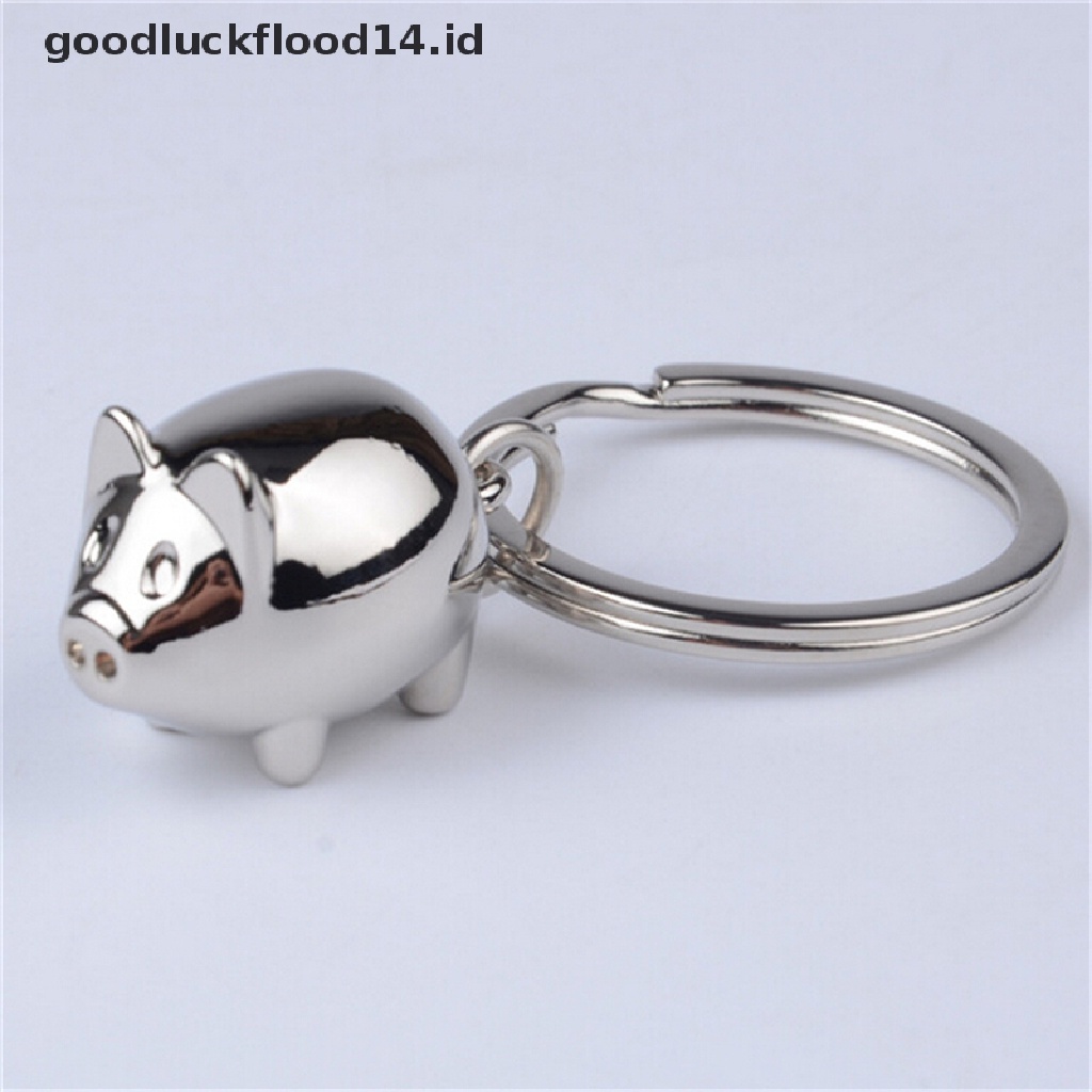 [OOID] 1Pcs Lovely Mini Pig Keychain Keyring Keyfob Cute Gift Ring Charm Decoration ID