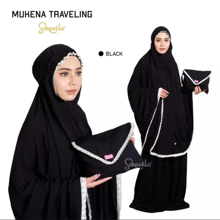 MEUKENAH CANTIK POLOS RENDA // MEUKENAH TRAVELLING JUMBO FREE TAS