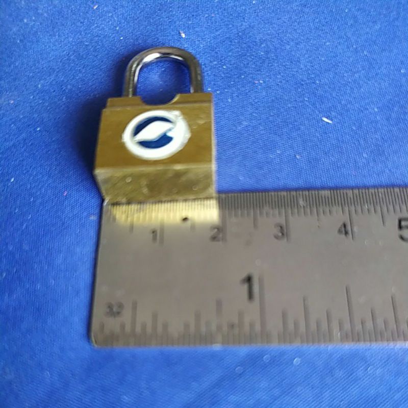 Gembok Samping kuningan koper tas Brass Padlock Side Open Freder 20 mm