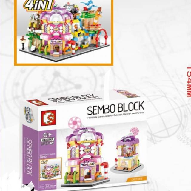 Sembo Block Candy House Brick Lego Shopee Indonesia