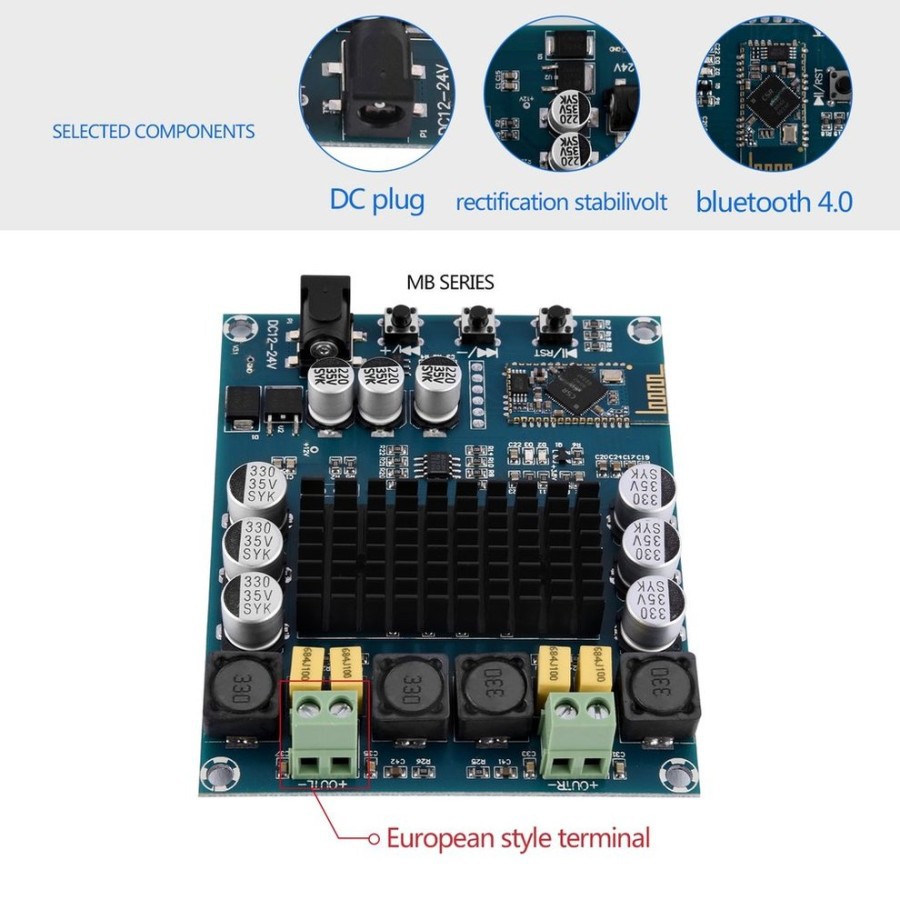 XH-M548 TPA3116D2 Bluetooth Audio Power Amplifier Class-D