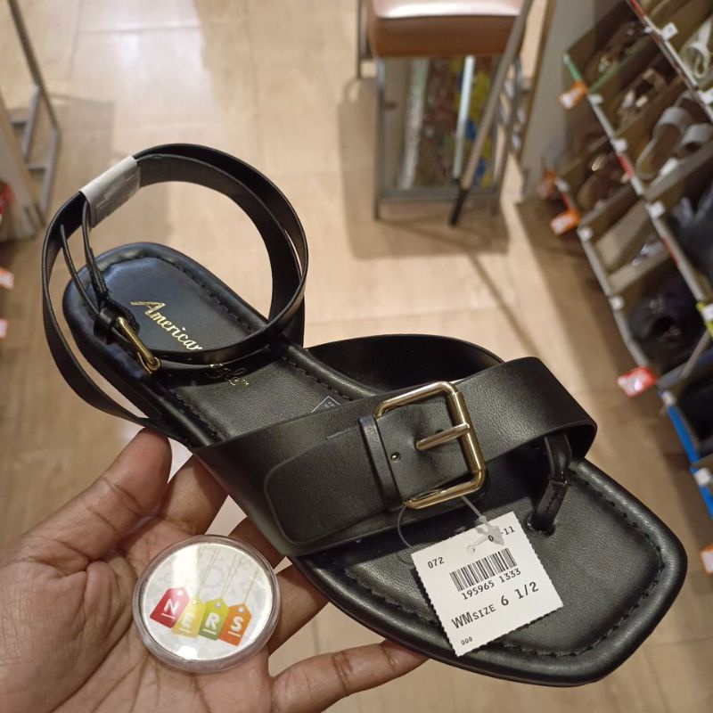 PAYLESS SANDAL TALI WANITA - GUADELOUPE BLACK 195965 by American Eagle