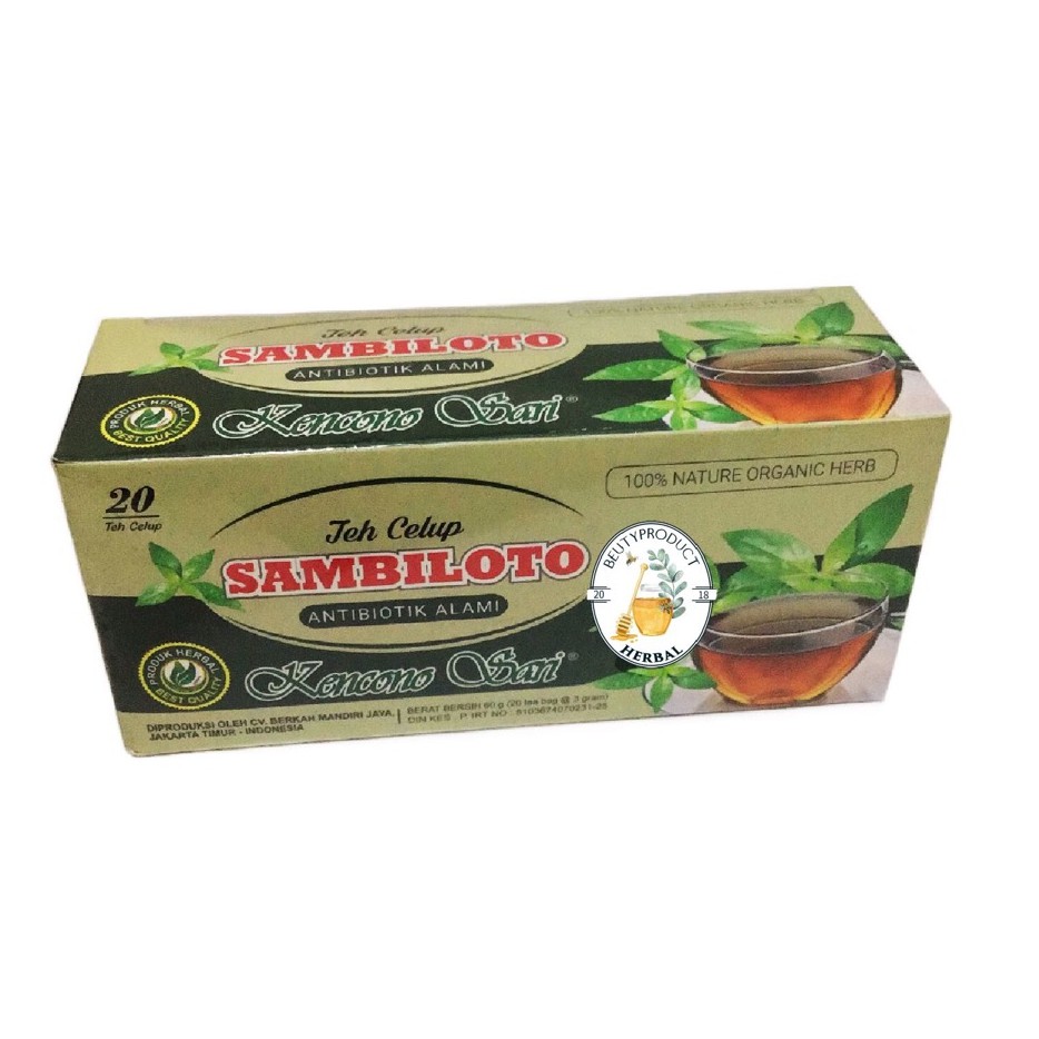 Jual Teh Celup Sambiloto Kencono Sari Teh Sambiloto Sambiloto Daun Sambiloto Teh Sambiloto