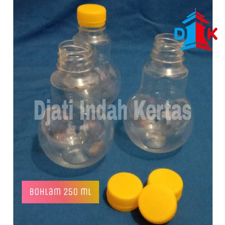 PALING DICARI !!! BOTOL PLASTIK MODEL BOHLAM 250ml.