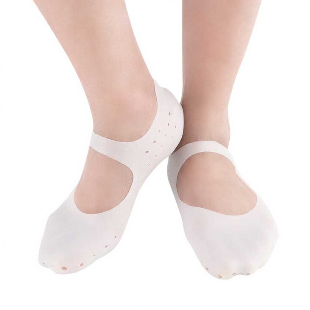 Kaos Kaki Sepatu Shock Absorb Silicone Gel Anti Slip 2PCS MJ004