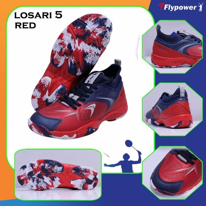 ((((()paling dicari] ORIGINAL 100% Sepatu Badminton Flypower Losari 5 / Fly Power Losari 05