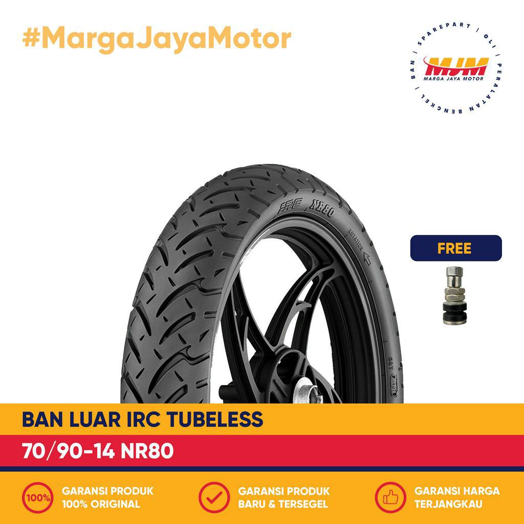 Ban Luar IRC NR80 70/90-14 Tubeless Free Pentil