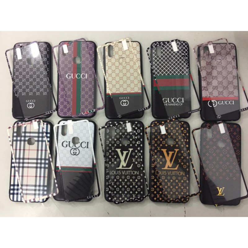 360 Case LV &amp; Gu*cci + Tempered for Xiaomi Redmi 6A Redmi 5A Redmi Note5pro Vivo V11 Samsung J2Prime A7 2018 J4+ J6+ M10 M20 Oppo A37/Neo9 Vivo Y91 Y93 Y95 #case #casehp #casemurah