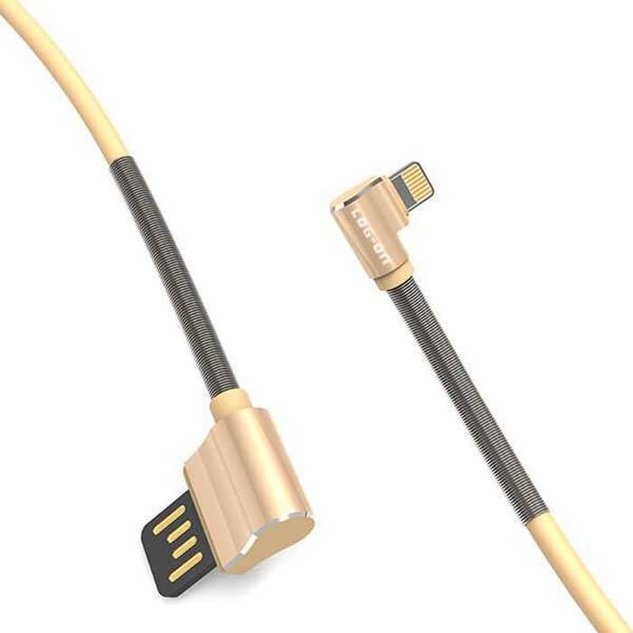 KABEL DATA CHARGER LO-CB55 GAMEGEAR SERIES 2.4A - IOS LIGHTNING USB CABLE- 100CM LOG-ON