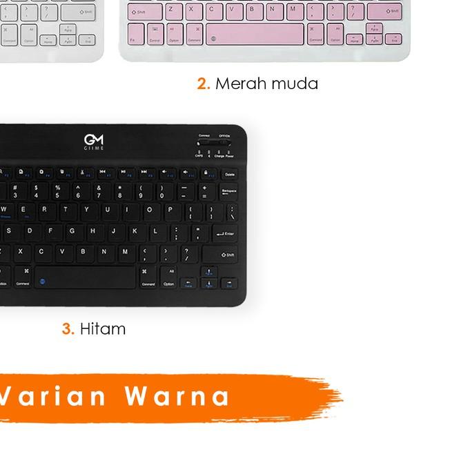 Giime.Id - Keyboard Giime Portable Bluetooth 10 Inch Mudah Dibawa Chargerable Import High Quality