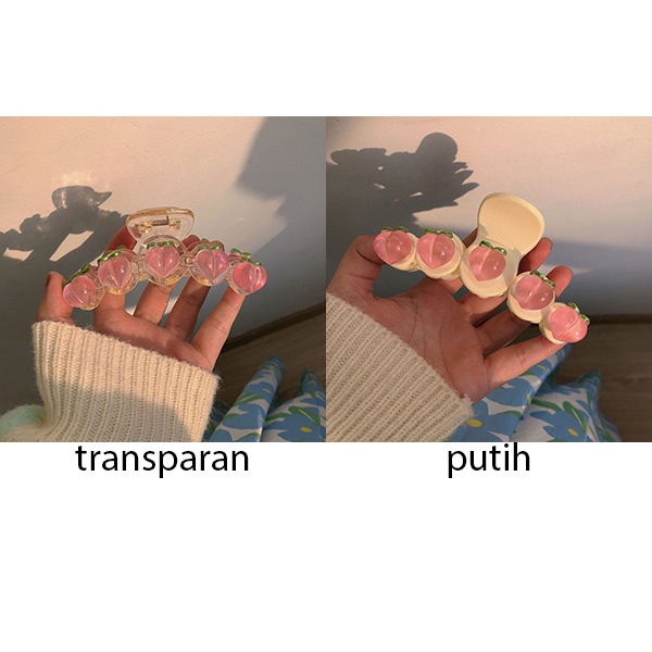 jepit rambut peach candy color hair clip jje088 (3J4&amp;4E3)