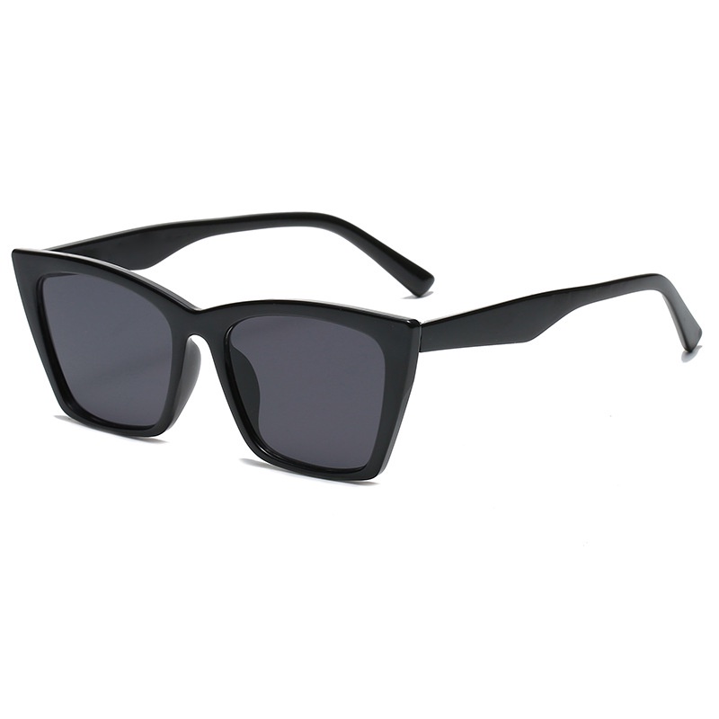 (YUZHU) COD Gaya Eropa dan Amerika Retro Cat Eye Sunglasses Perempuan INS Fashion Kepribadian Street Shooting Sunglasses