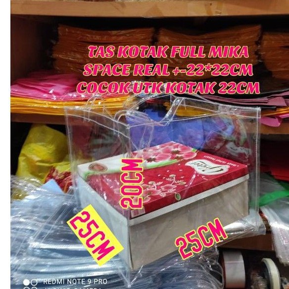

Goodiebag Full Mika Box Kue/Nasi 22cm,Hampers bag