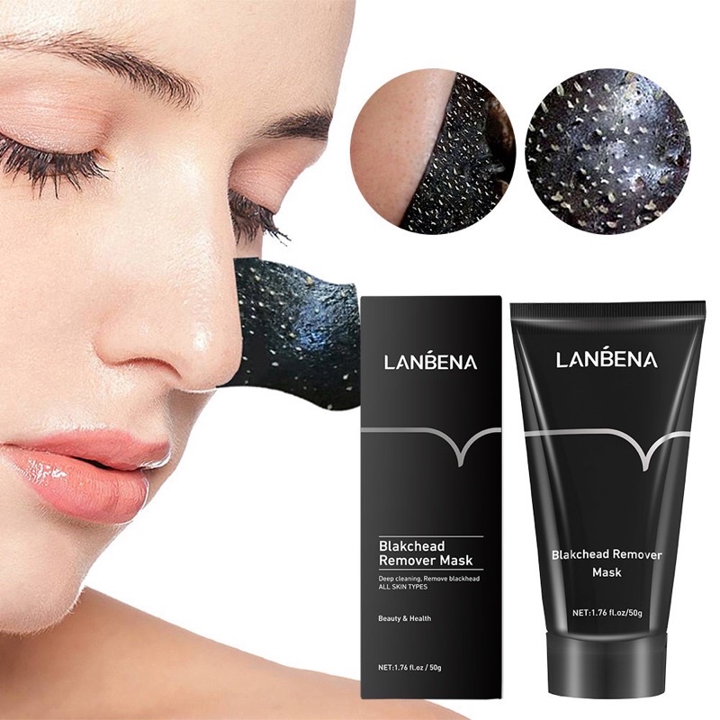 LANBENA Masker Komedo Bamboo Charcoal Blackhead Remover Peel Off Mask