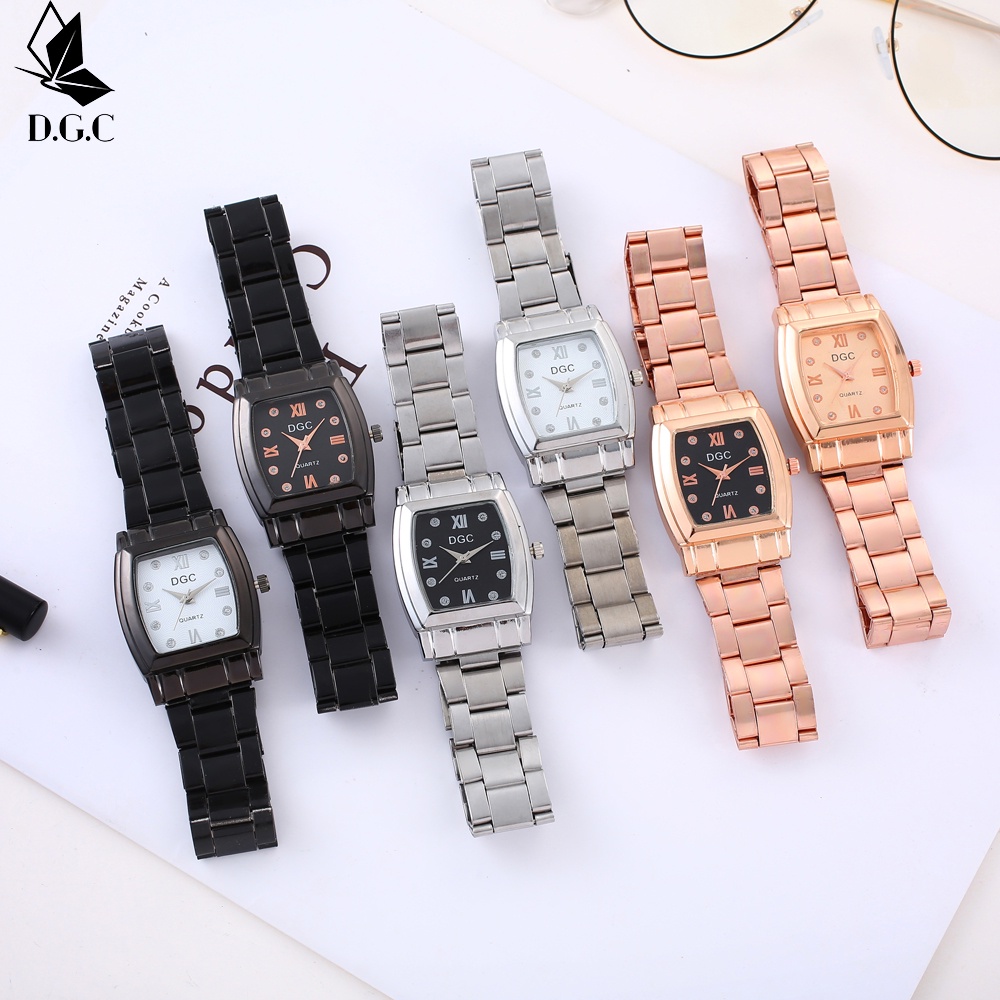 DGC Jam Tangan Couple Kuarsa baja menonton pria dan wanita menonton murah watch C85