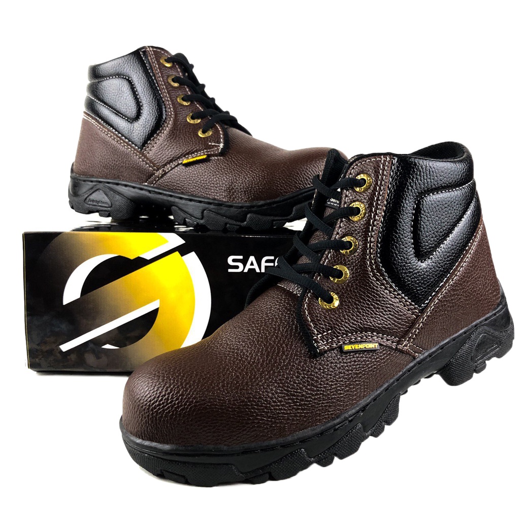 Sepatu Safety Boots Original Ujung Besi Original  Pria Wanita Septi Sefty Kerja Lapangan Proyek BS