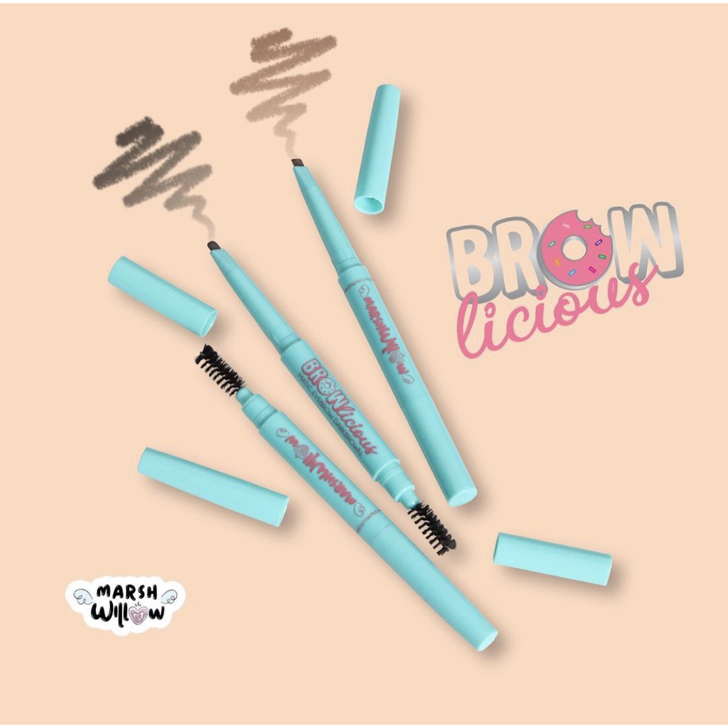 MarshWillow Brownlicious Eyebrow Pencil | Matic Eyebrow Pensil Alis by Natasha Wilona BPOM