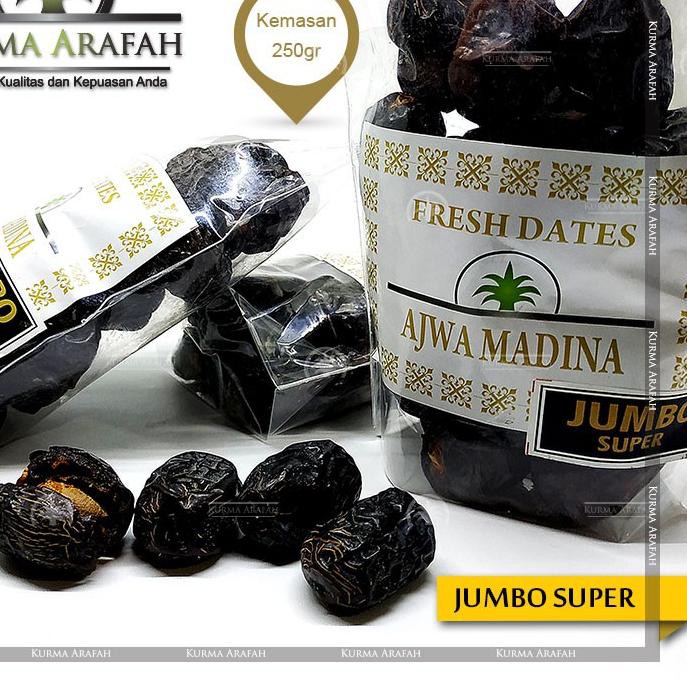 

#Promo# Kurma Ajwa Jumbo 250 gr Premium Super Jumbo XL ❂