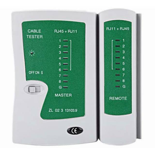 Kabel Lan RJ45 RJ11 Tester Kabel Ringan