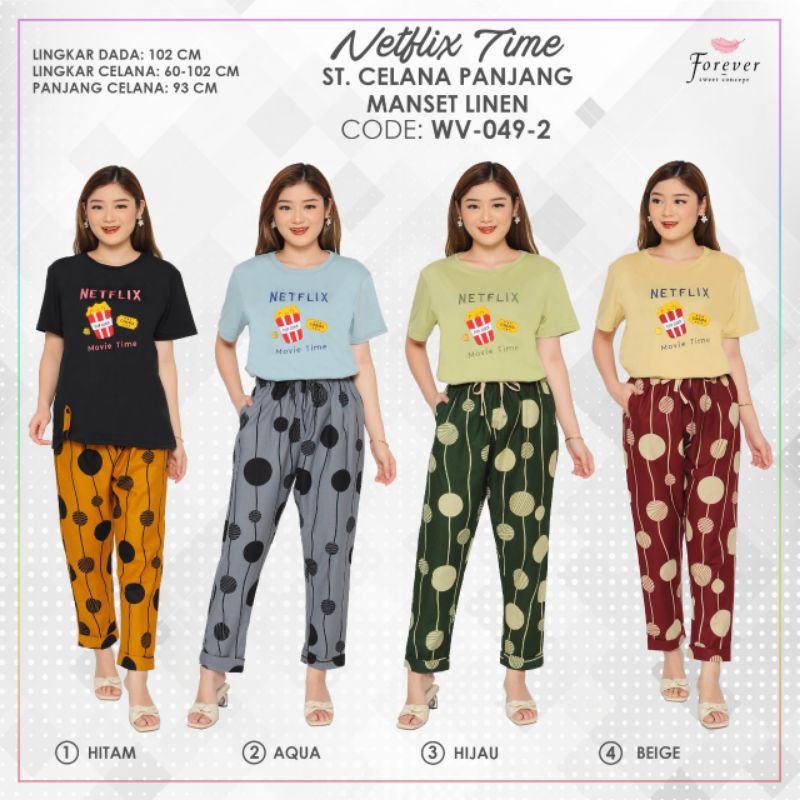 SETELAN FOREVER BLACK LABEL CP MANSET LINEN WV-049-2