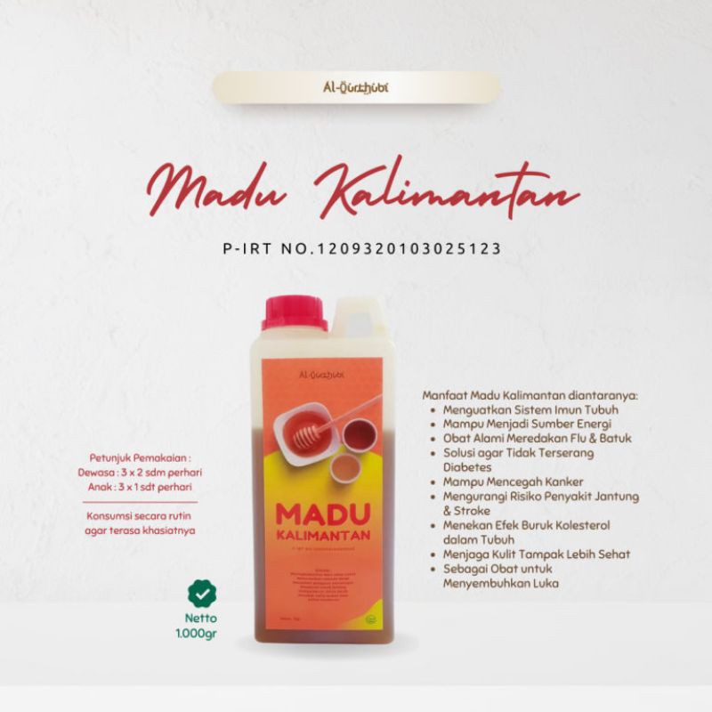

Al Qurthubi – Madu Kalimantan 1000gr