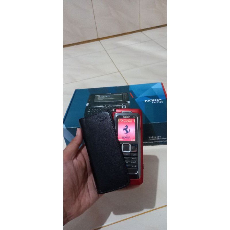 NOKIA E90 Communicator Fullset RED Original IMEI Sama mirip Nokia 9210 9300 9500
