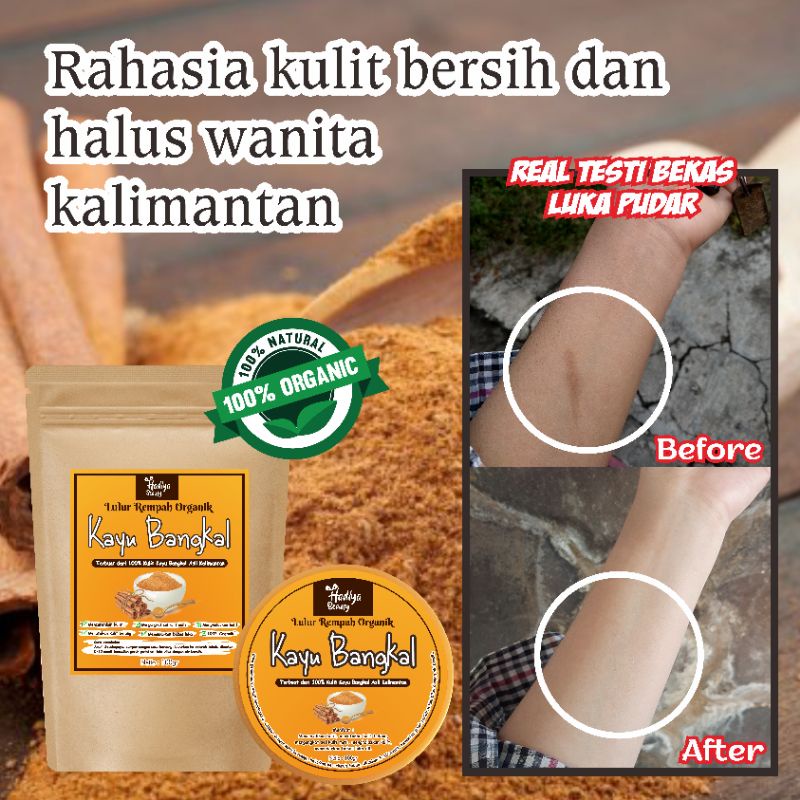 Lulur Pencerah Kulit / Lulur Kayu Bangkal Asli Banjarmasin (100% Kulit Kayu Bangkal Asli) Lulur Bang
