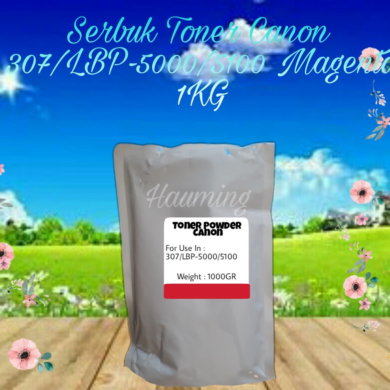 Serbuk Toner Canon CRG-107 307 707 CRG307 CRG707 LBP-5000 5100 LBP5000 LBP5100 Magenta 1kg