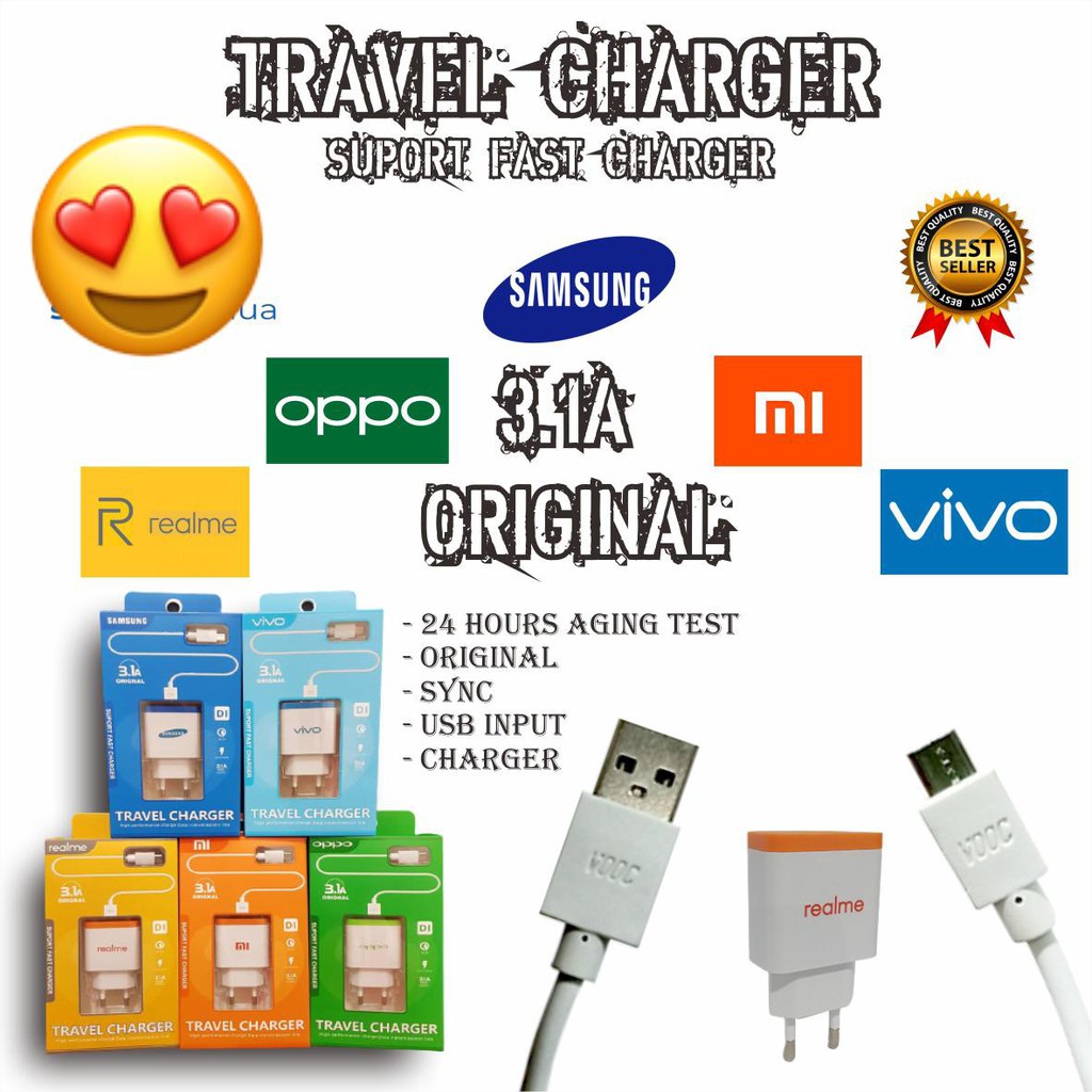 travel charger 3.1a  casan cashan samsung j2prime j2 j3 j5 a10 m10 a510 j7pro j7prime j4+ j6+ BB4950