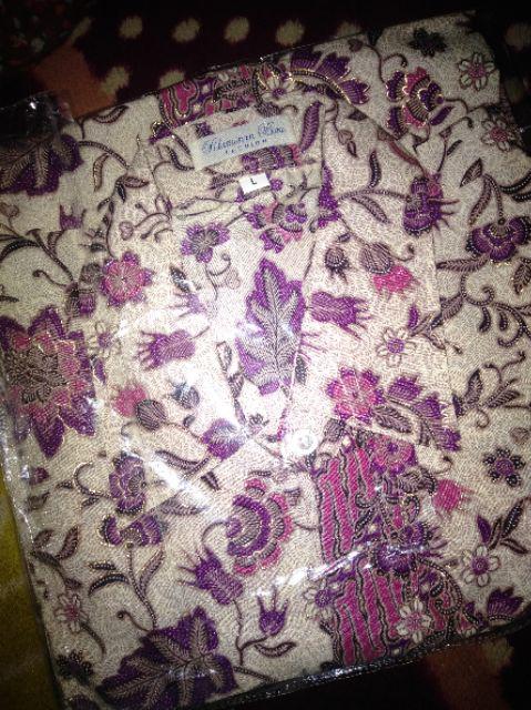 Kemeja Formal Kemeja Batik Pria Lengan Pendek Terbaru Kemeja Modern Motif Melati Pink