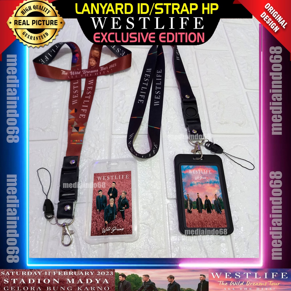 

Westlife Lanyard, Strap ID, HP/Flashdisk Printing Digital (The Wild Dreams Tour 2023)