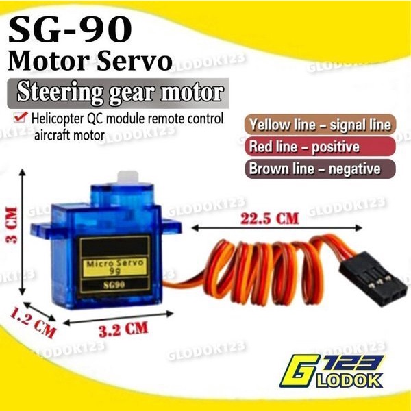 Motor Micro Mini Servo Tower Pro SG90 SG-90 9G Arduino Plastic Bearing