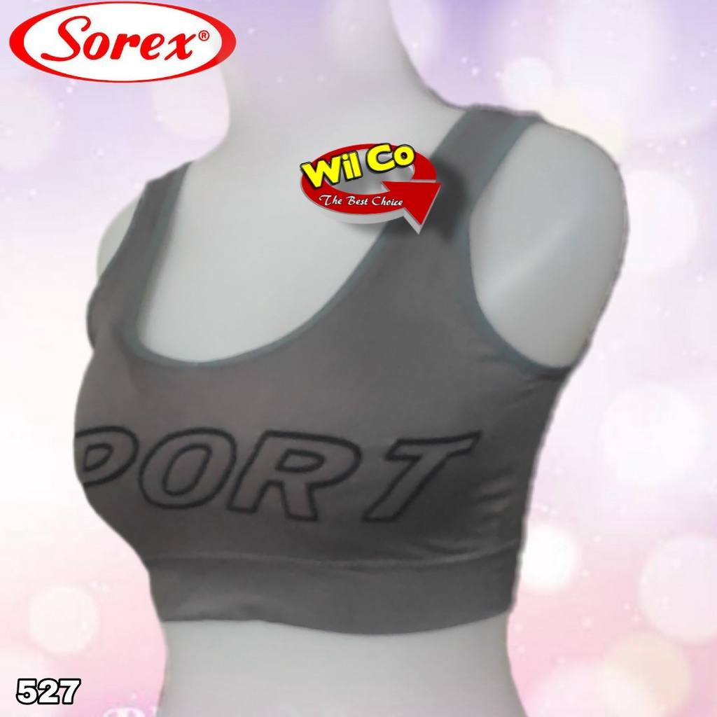 K527 - BRA/BH SPORT WANITA SOREX BUSA (busa bisa dilepas) TANPA KAWAT FREE SIZE