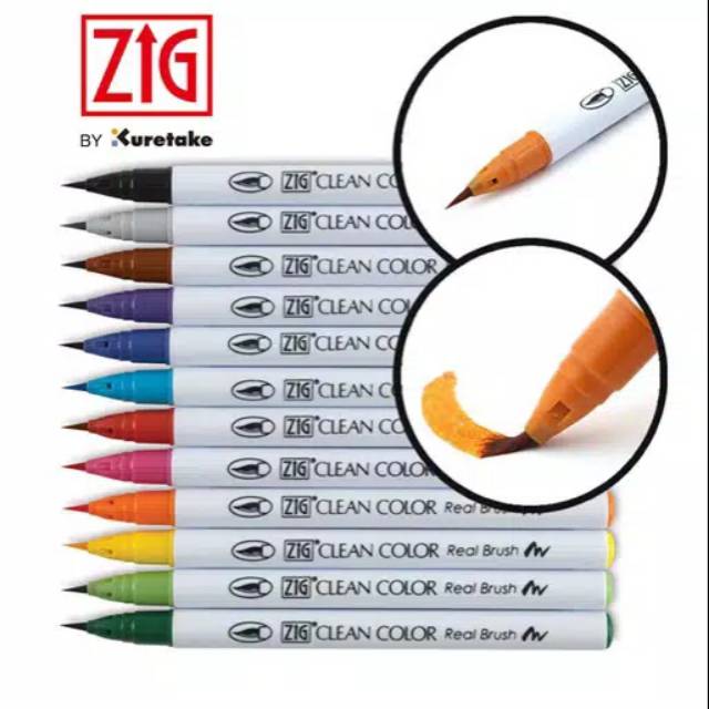 

ZIG CLEAN COLOR BRUSH 12 SET (RB-6000AT/12VA)