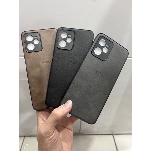 LEATHER CASE / KULIT LOGO REALME C35